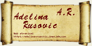 Adelina Rusović vizit kartica